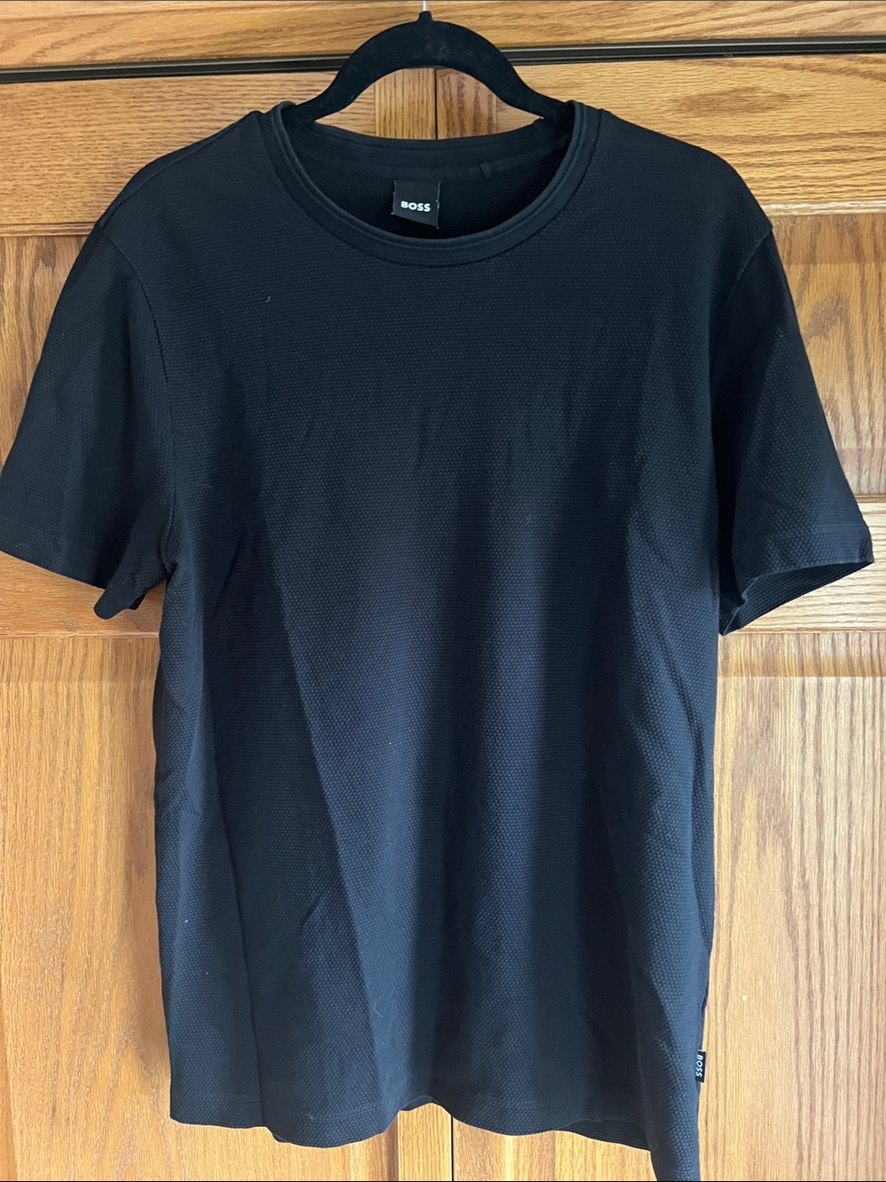 Boss Men's Black Short Sleeve Crew Neck Tee